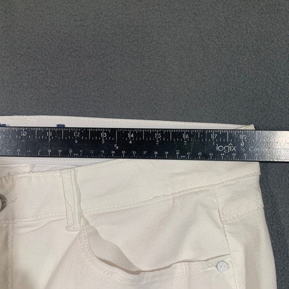 Democracy Ab Solution Women's 16 White Flare Denim Jeans Casual Pants‎ Stretch - Picture 5 of 8